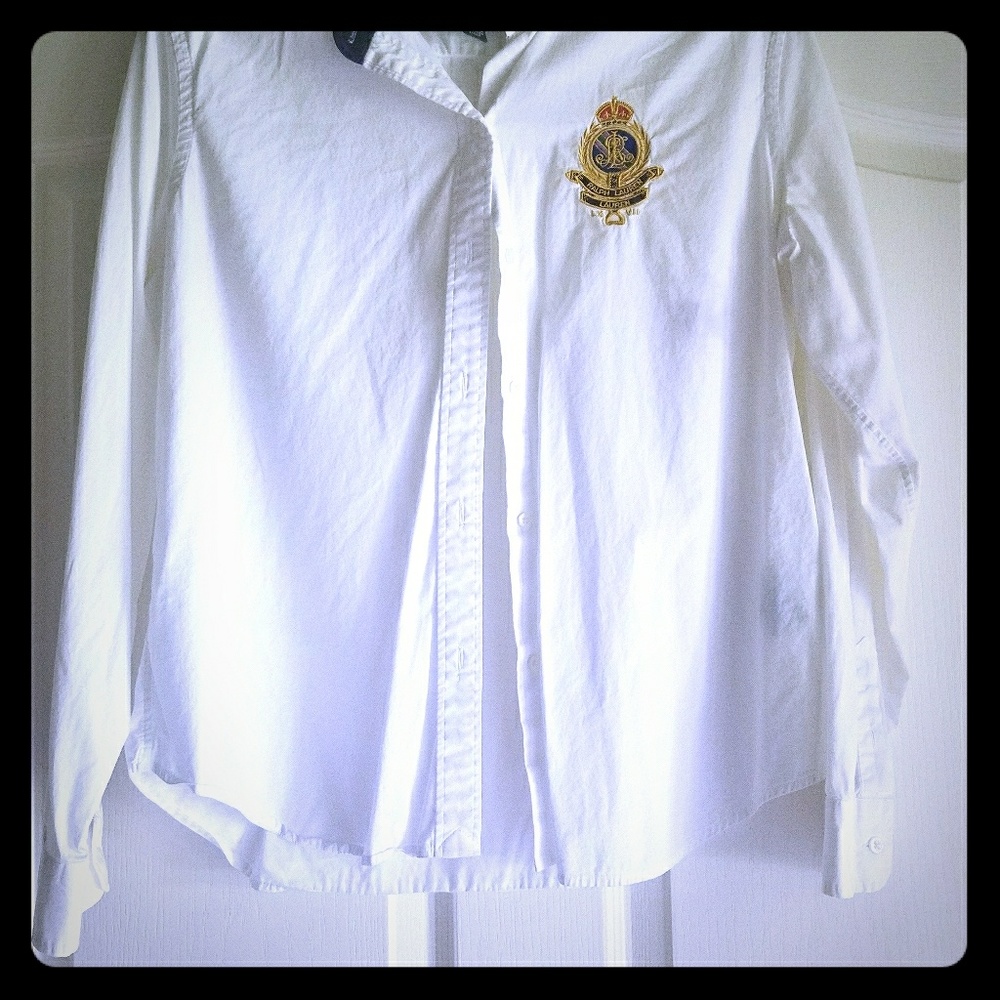 White Ralph Lauren shirt